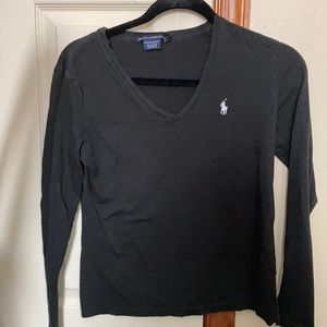 Women’s Ralph Lauren sport v neck long sleeve - S